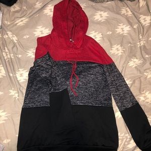 Color block hoodie